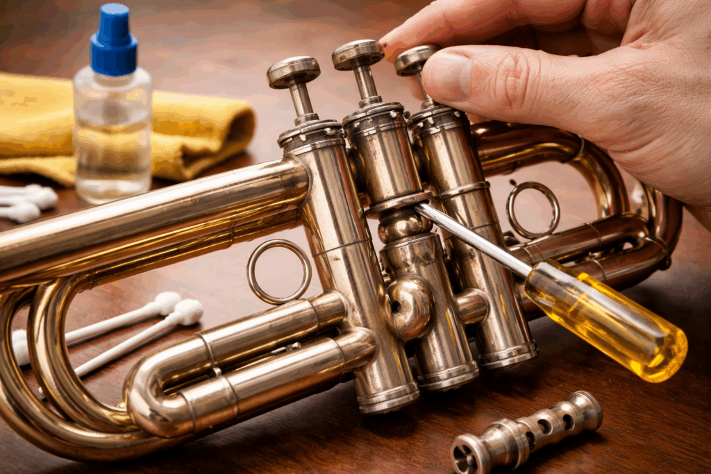 trompet ventiel vast