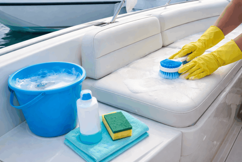 kussens boot schoonmaken