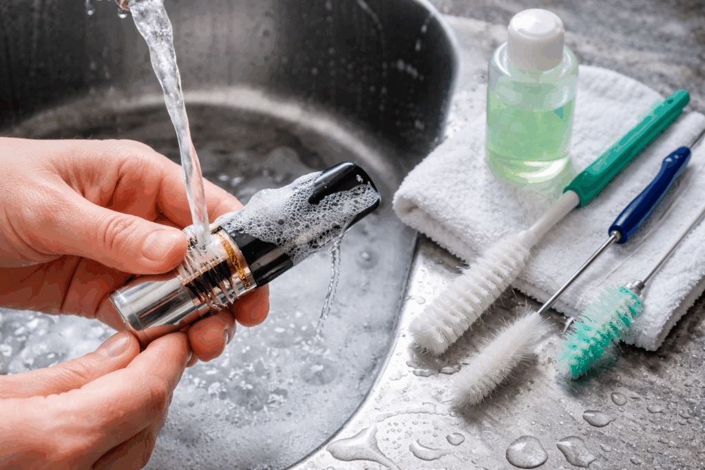 mondstuk schoonmaken