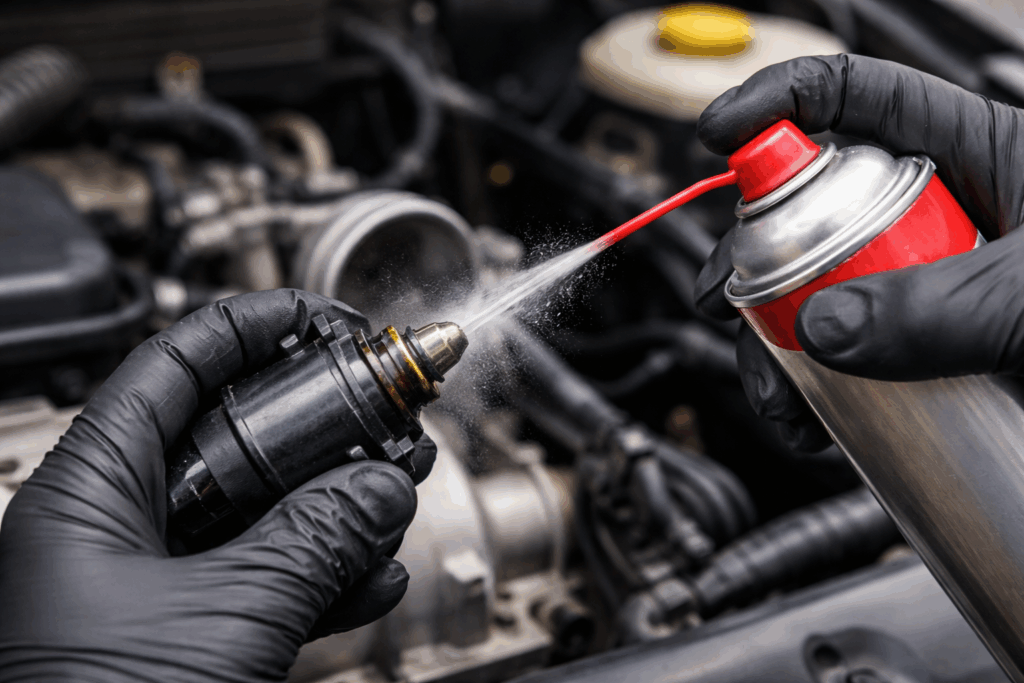 stappenmotor auto schoonmaken