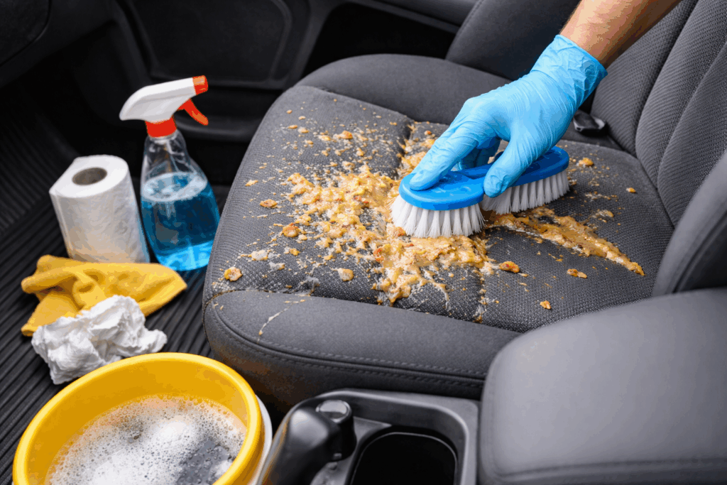 kots in auto schoonmaken