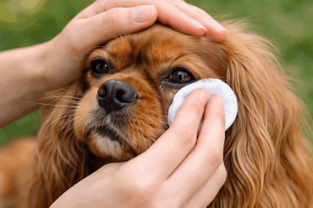 ogen hond schoonmaken