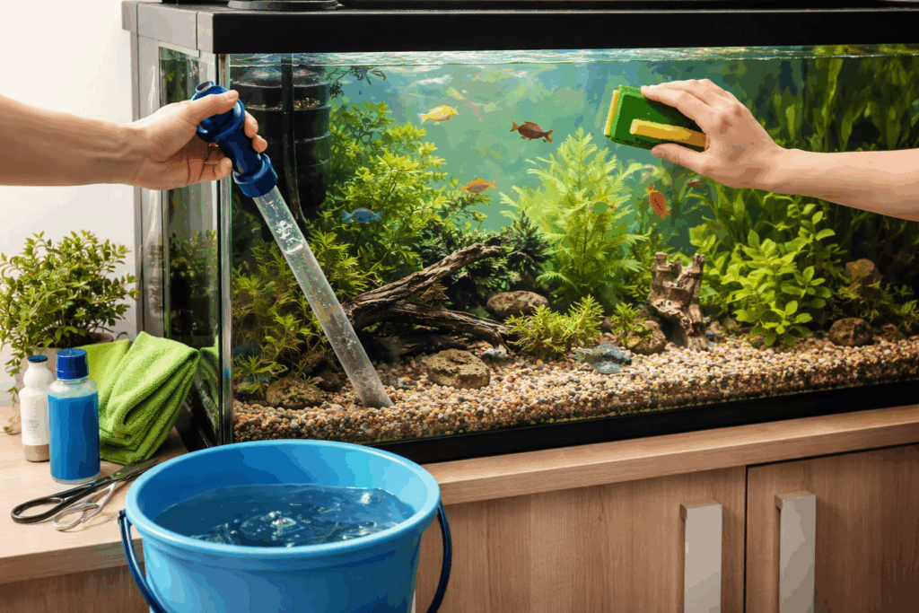 Aquarium schoonmaken