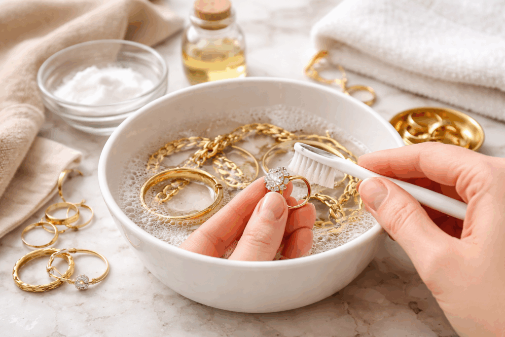 schoonmaken van goud