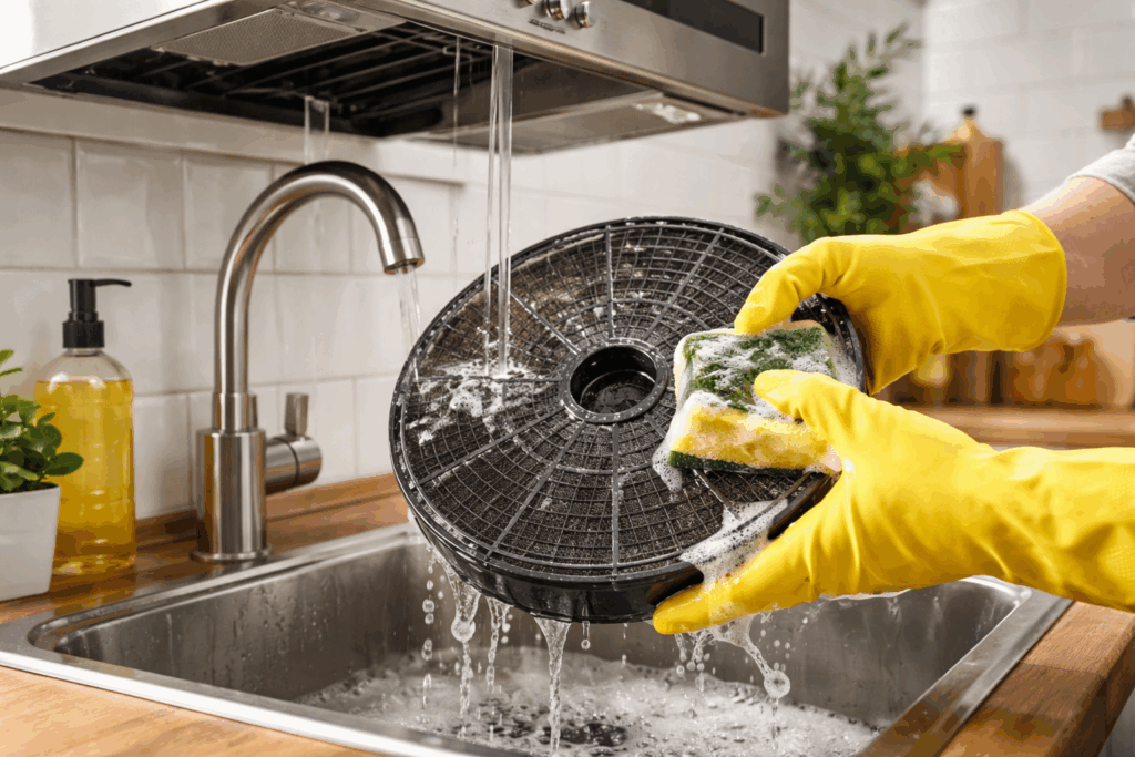 Koolstoffilter afzuigkap schoonmaken