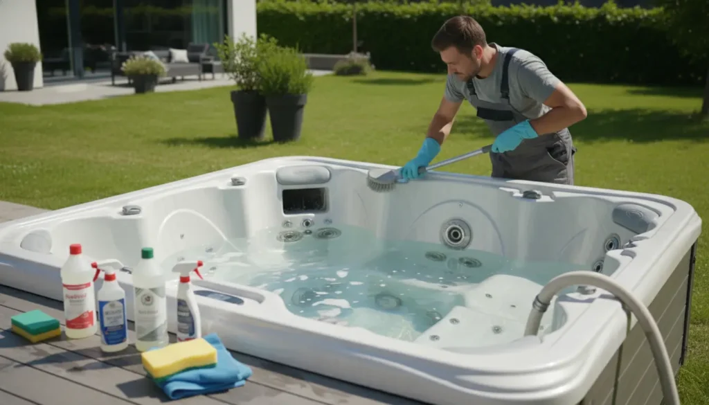 Jacuzzi schoonmaken: helder water, frisse geur en minder gedoe in 30 minuten