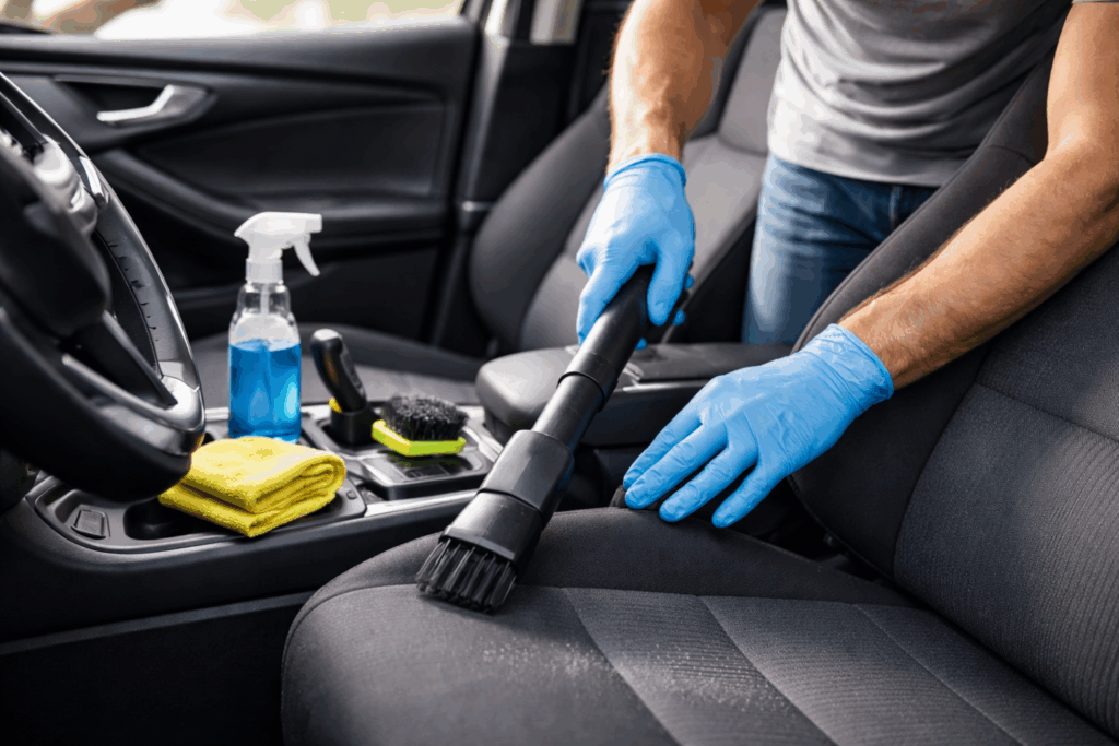 Auto schoonmaken binnenkant