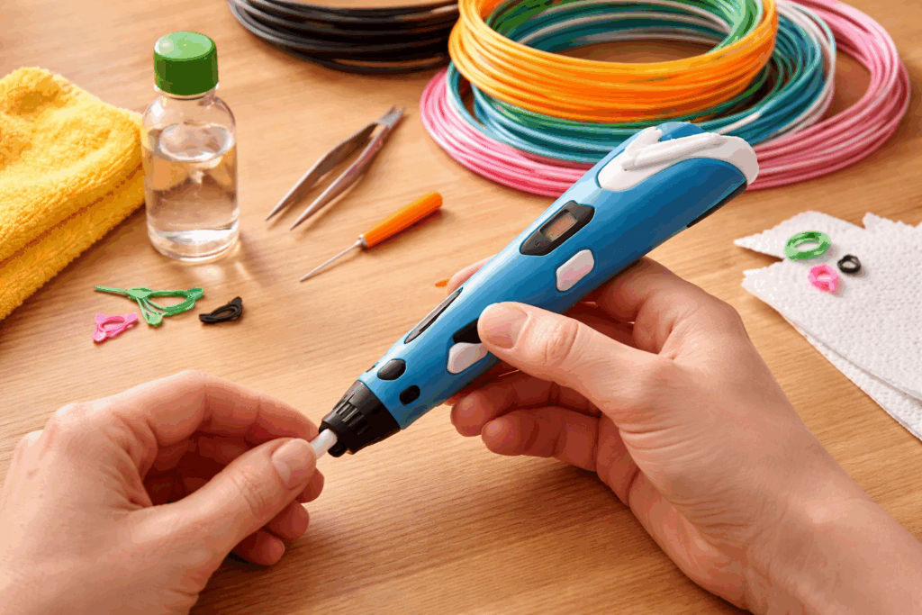 3d pen schoonmaken