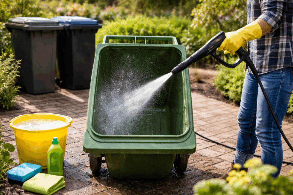 Container schoonmaken