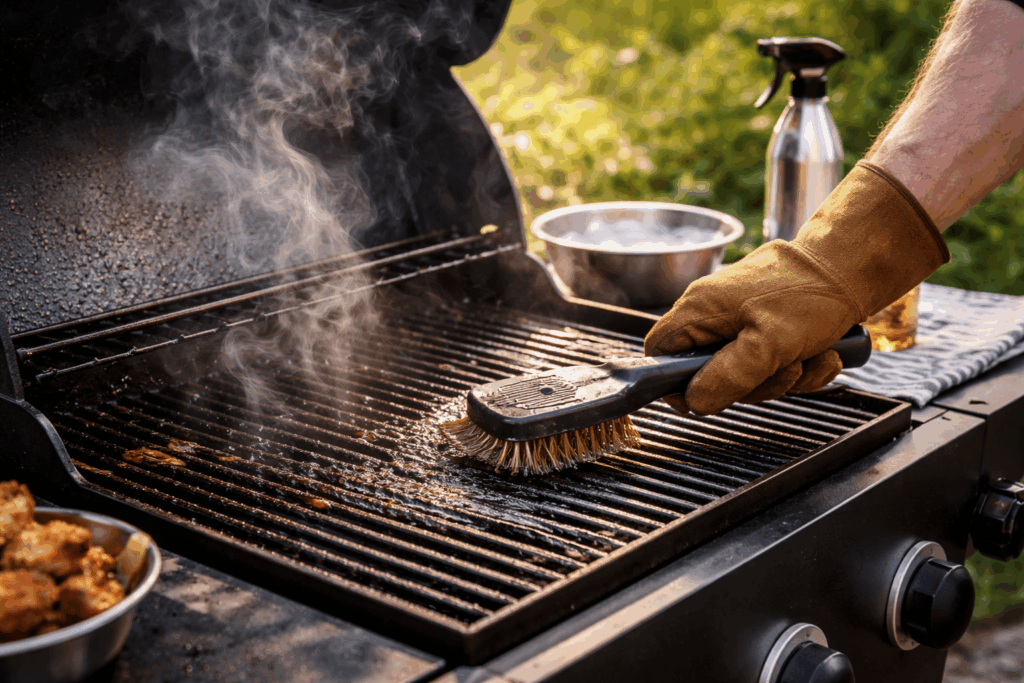 Bbq rooster schoonmaken