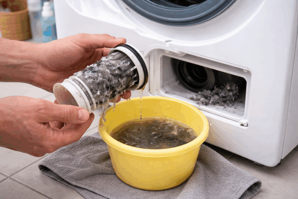 Filter wasmachine schoonmaken