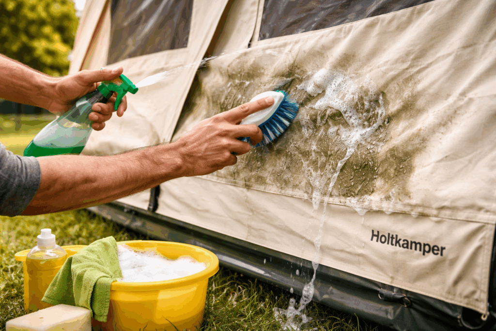holtkamper doek schoonmaken