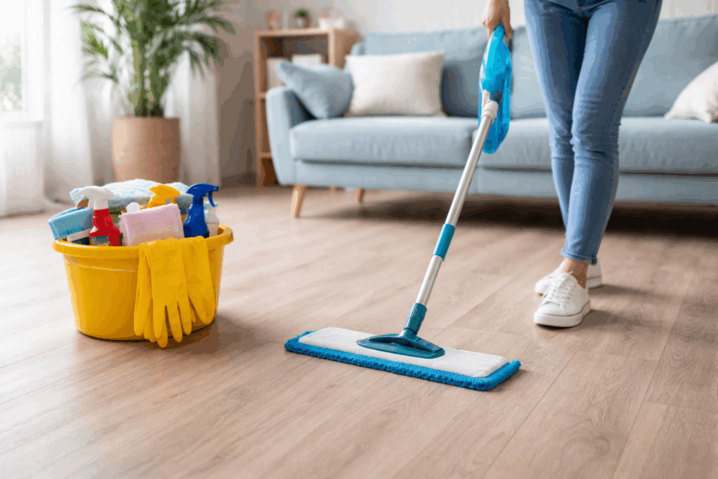 schoonmaken vinyl vloer