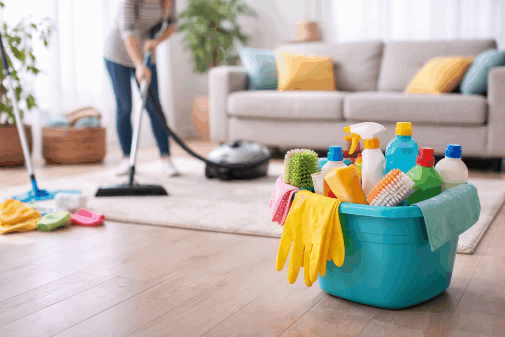 opruimen en schoonmaken