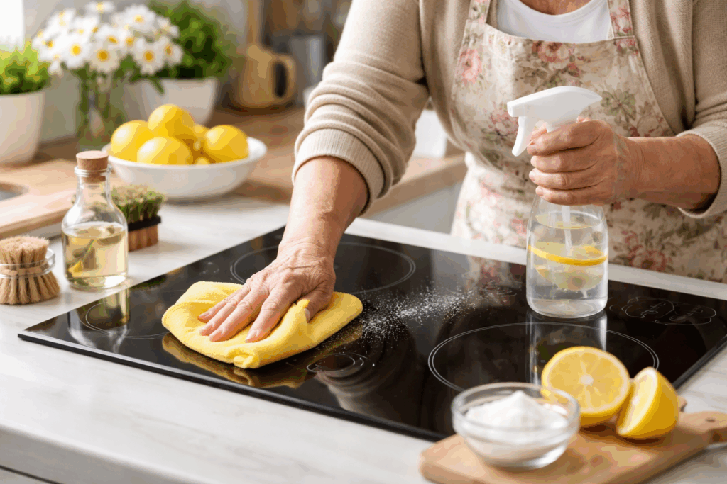Inductie kookplaat schoonmaken oma weet raadt
