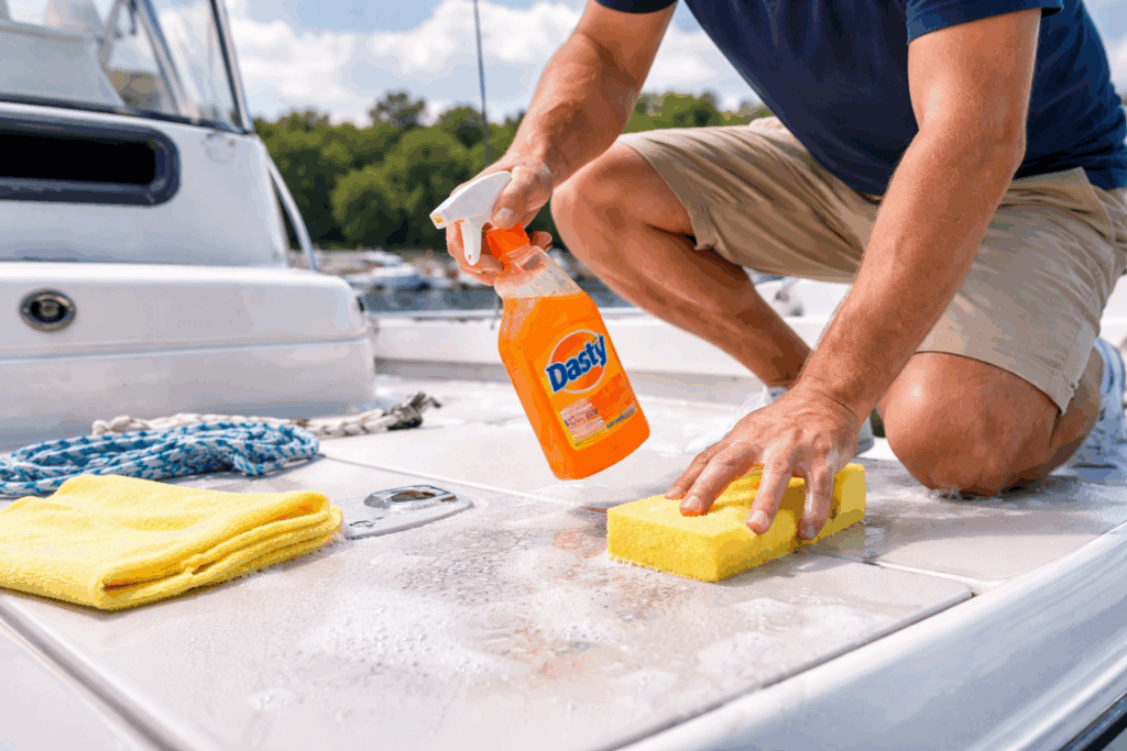 Boot schoonmaken met dasty