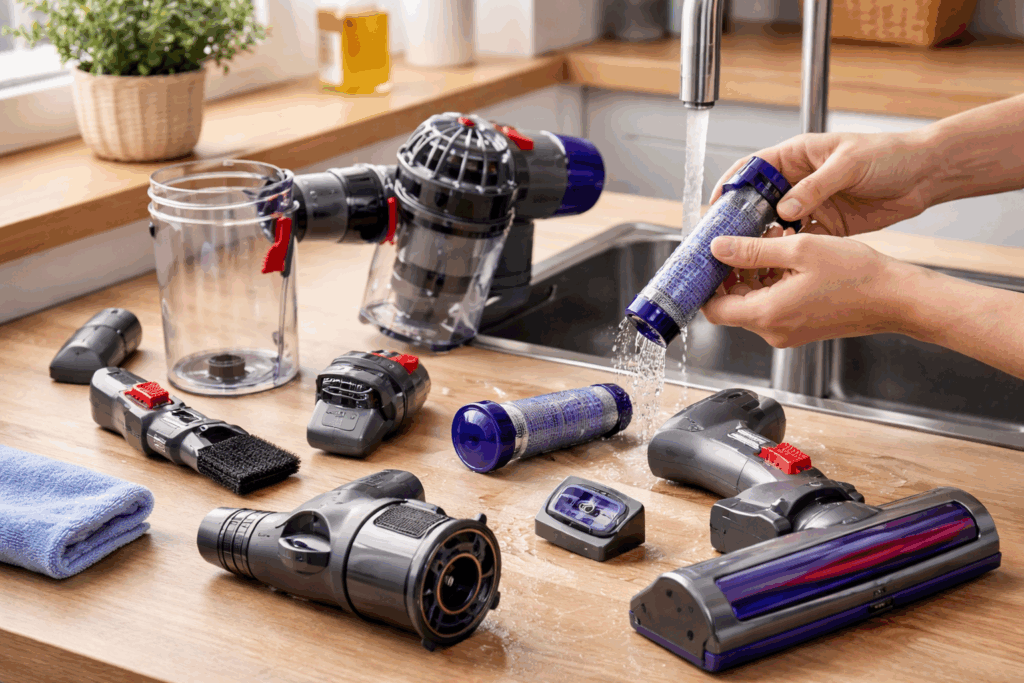 Dyson schoonmaken v8