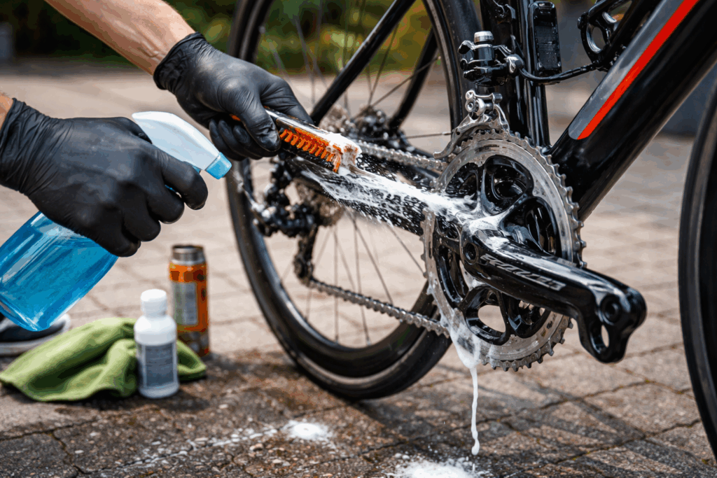 Ketting schoonmaken racefiets