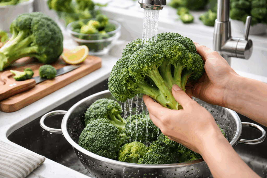 Broccoli schoonmaken