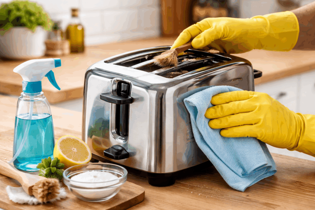 Broodrooster schoonmaken