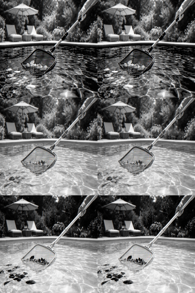 oppervlakte zwembad schoonmaken