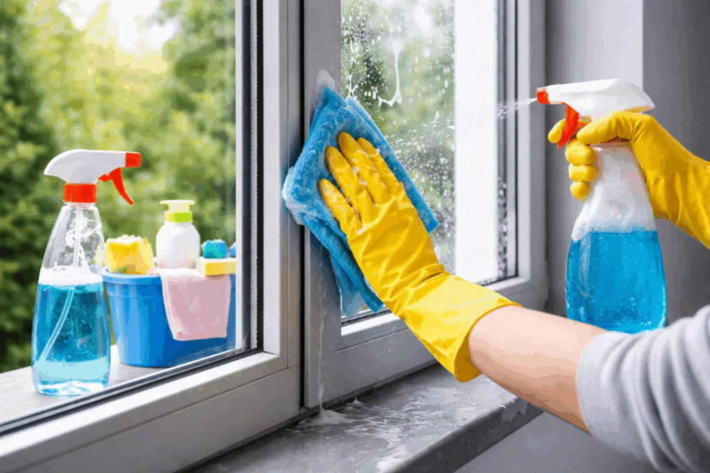 Aluminium kozijnen schoonmaken