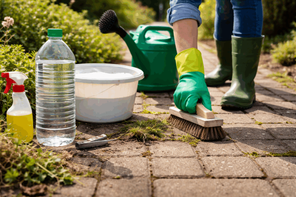 straat schoonmaken schoonmaakazijn