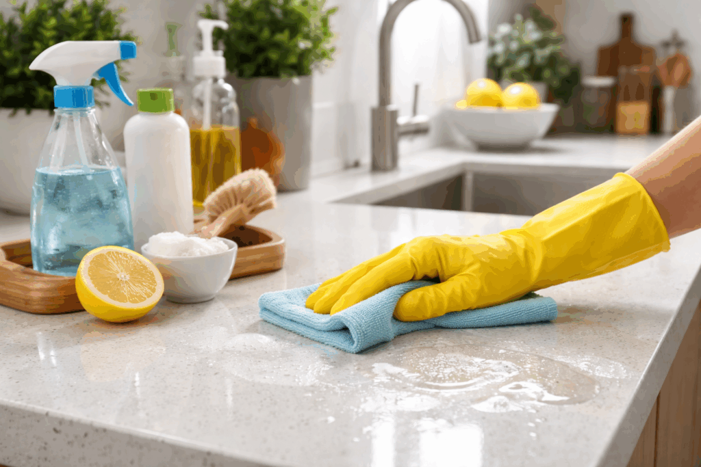 aanrecht schoonmaken