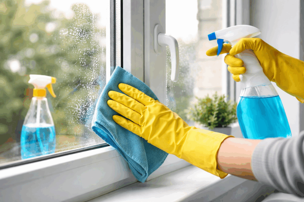 Kozijnen schoonmaken