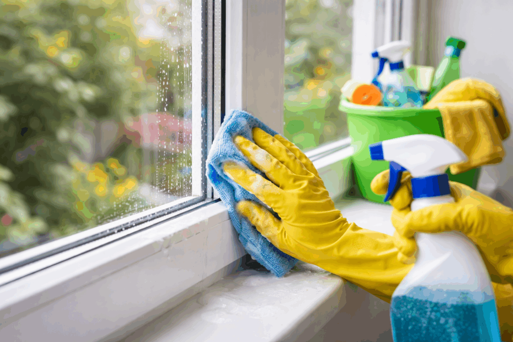 Kunststof kozijnen schoonmaken