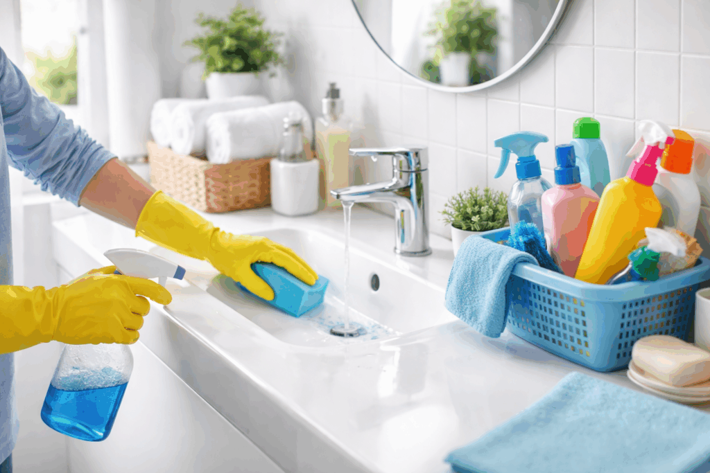 Hoe vaak badkamer schoonmaken