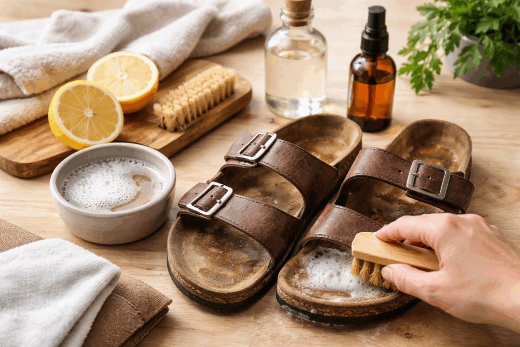 Birkenstock schoonmaken