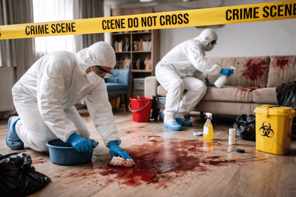 plaats delict schoonmaken