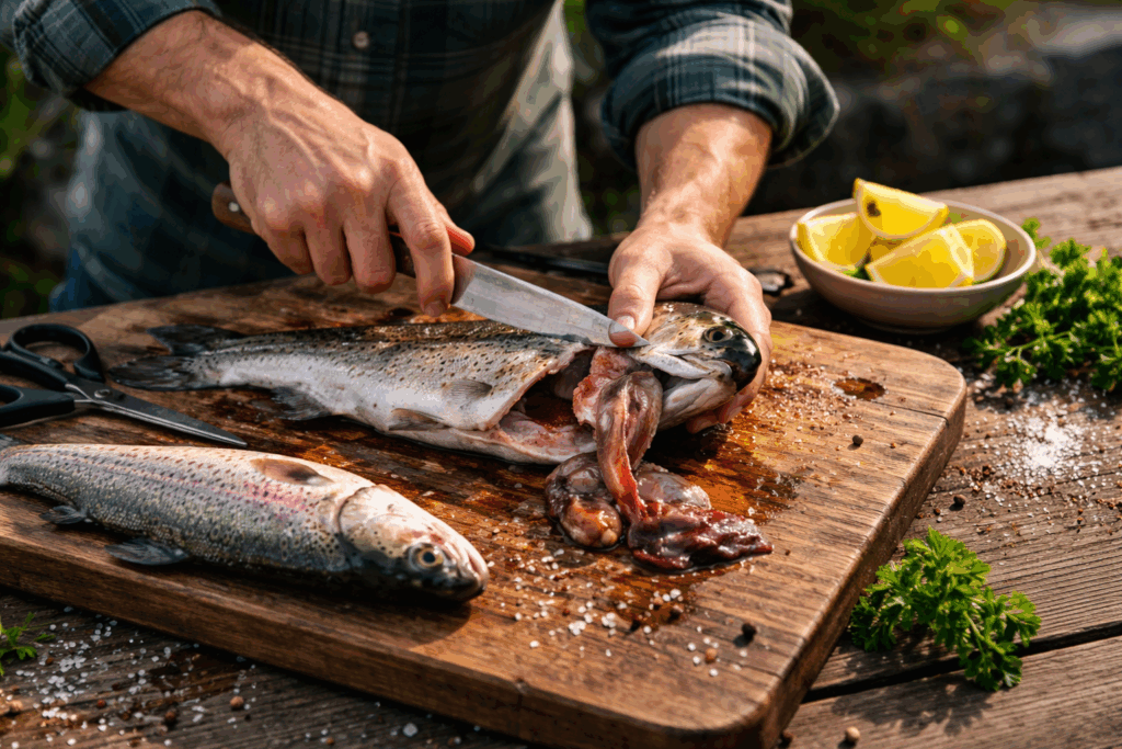schoonmaken van forel