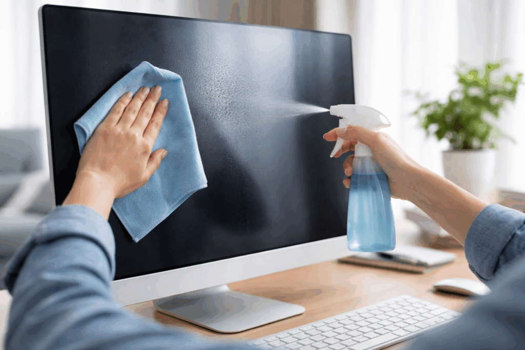Beeldscherm schoonmaken