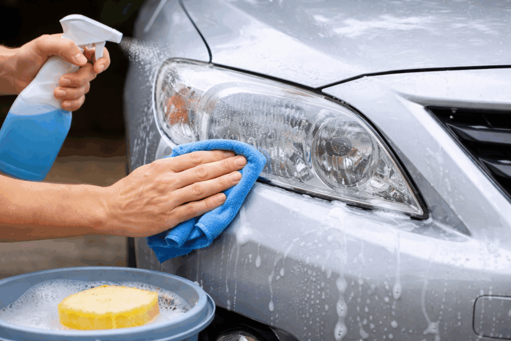 Koplampen schoonmaken