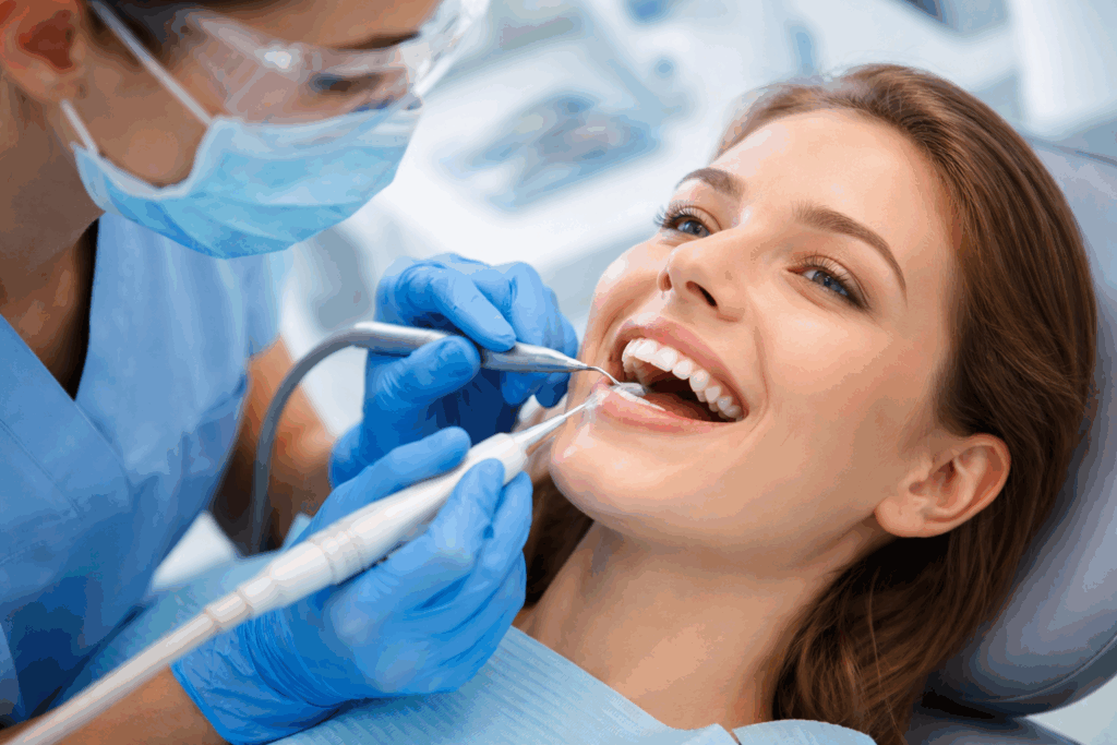 tanden schoonmaken bij tandarts