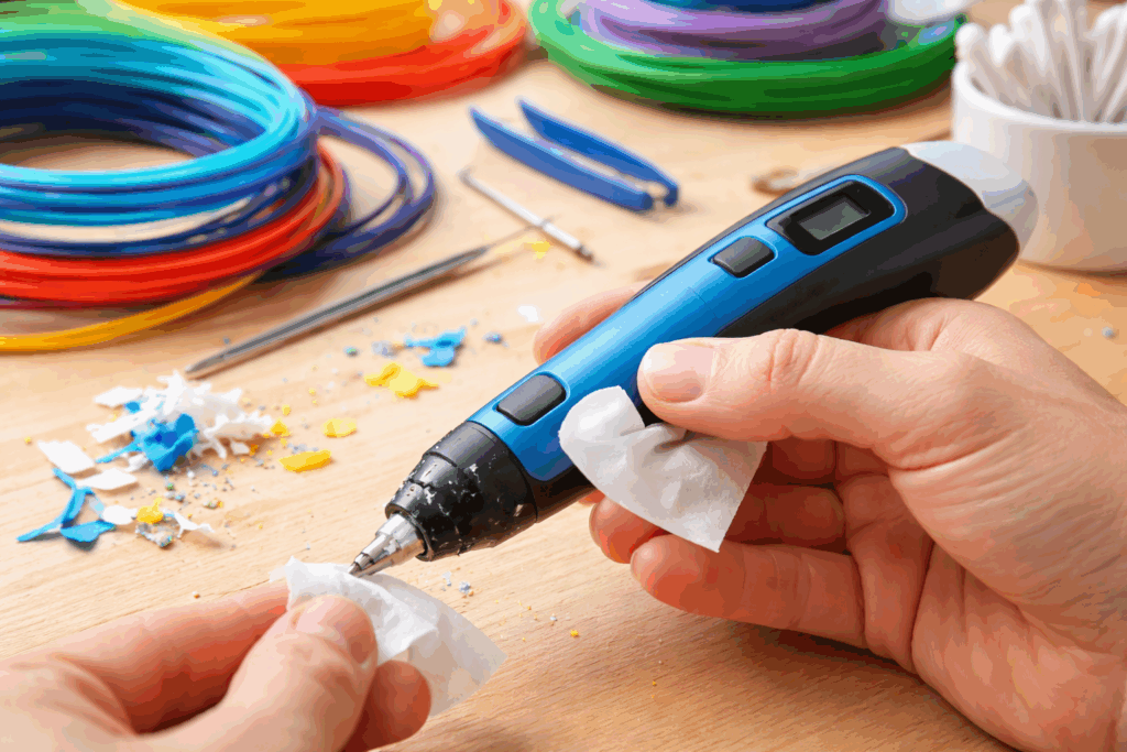 3d pen schoonmaken