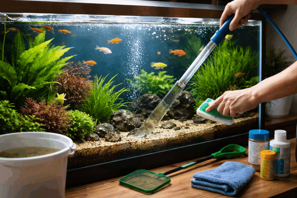 Hoe vaak aquarium schoonmaken