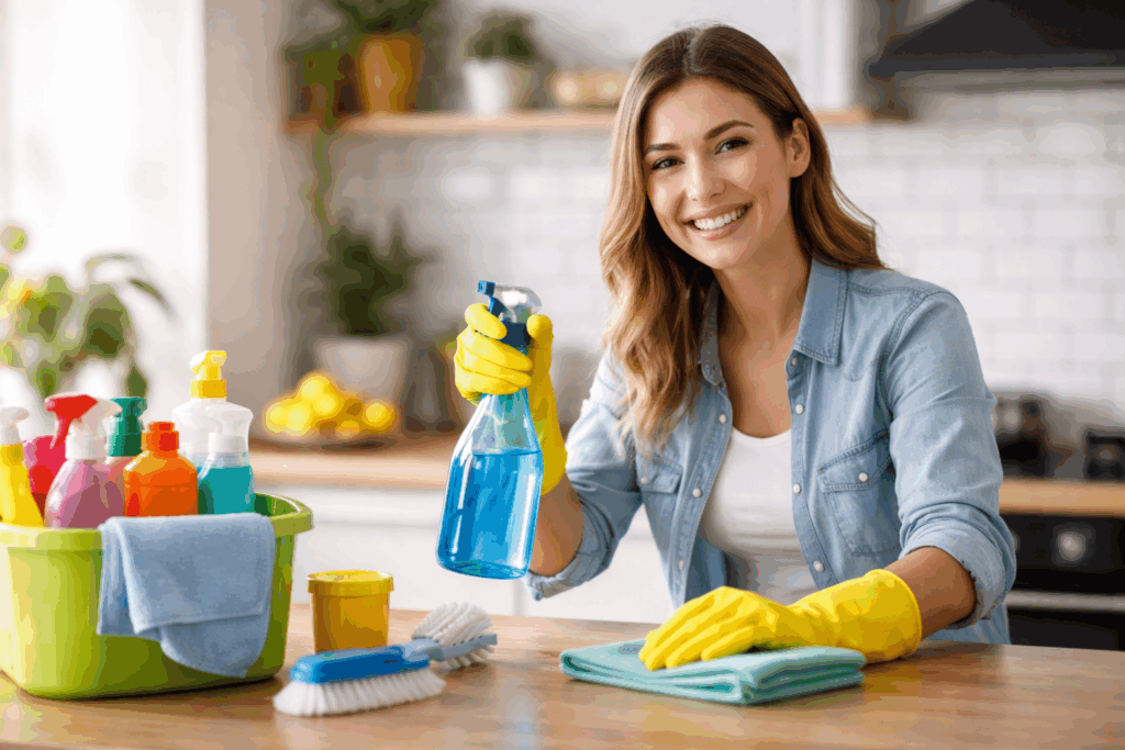 schoonmaken in het engels