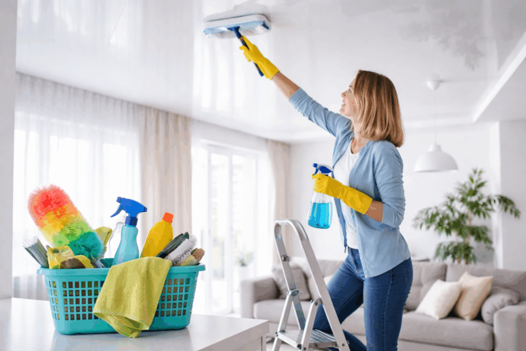 schoonmaken spanplafond