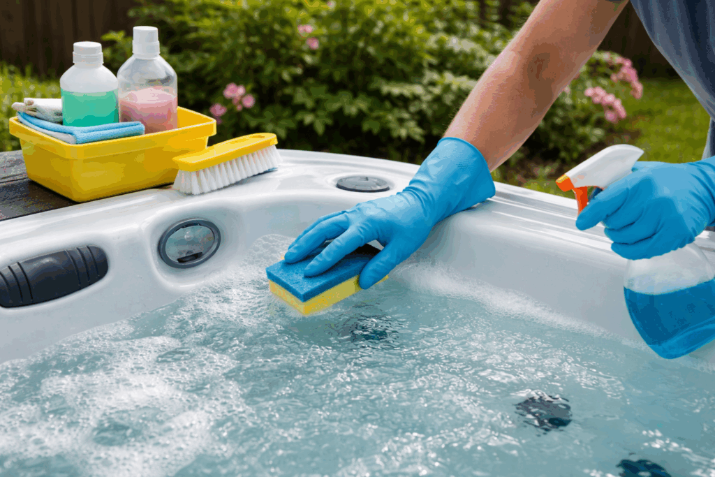Jacuzzi schoonmaken
