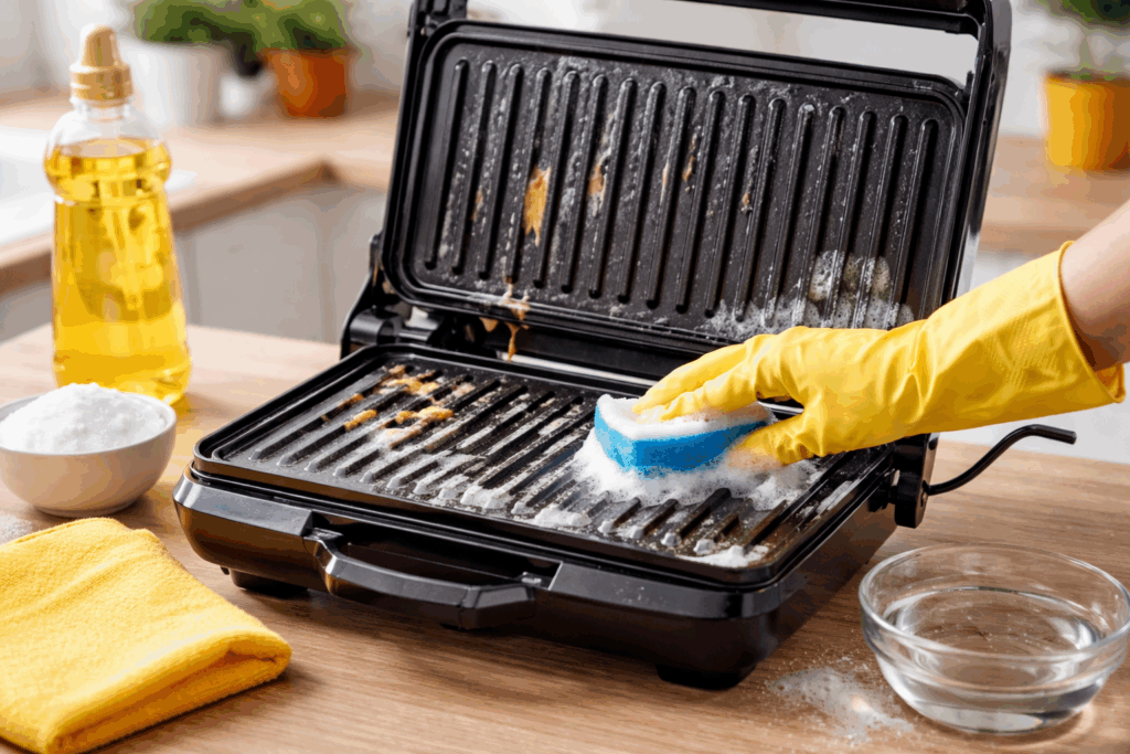 schoonmaken tosti ijzer