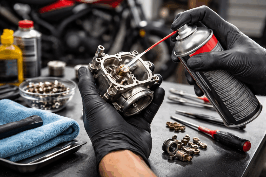 4 takt carburateur schoonmaken