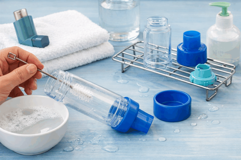 aerochamber plus schoonmaken