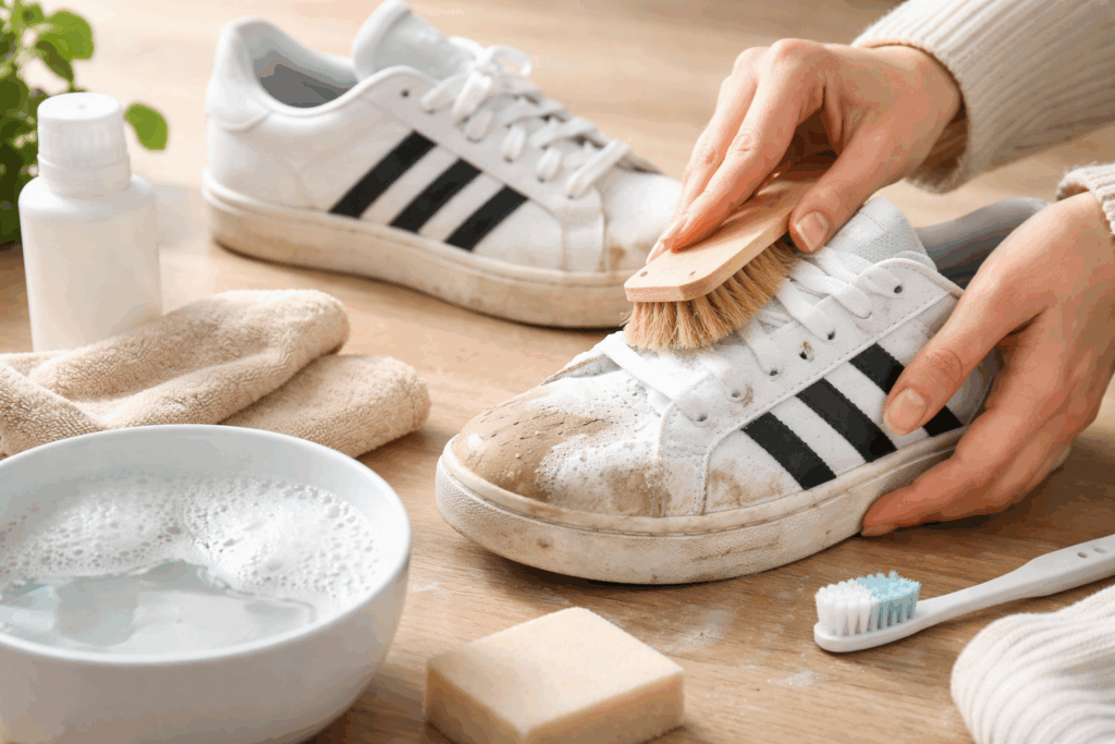 adidas schoonmaken