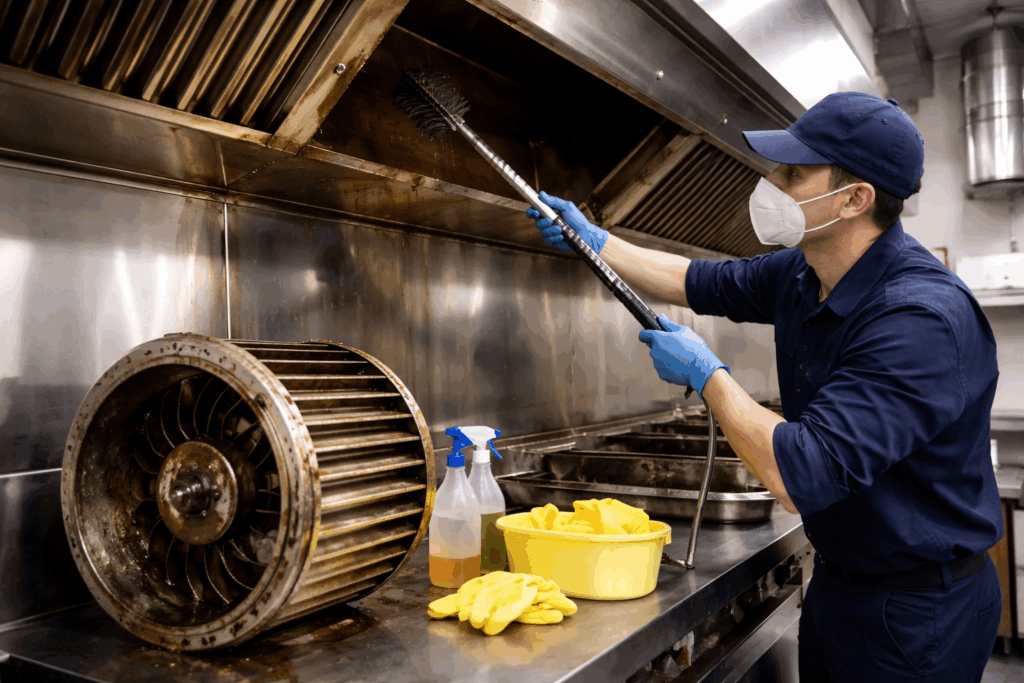 afzuiginstallatie schoonmaken