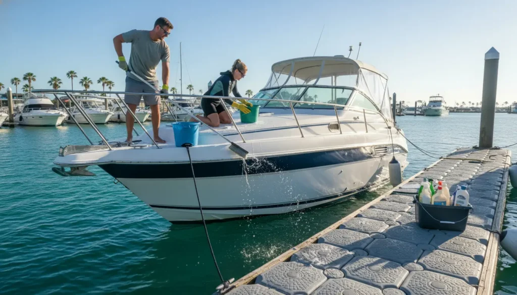 Buitenkant boot schoonmaken: een frisse romp en dek in één middag (zonder gedoe)