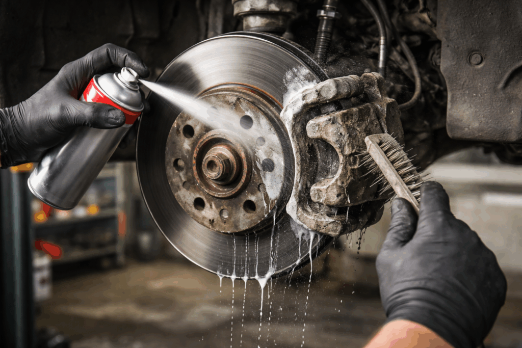 remmen schoonmaken auto