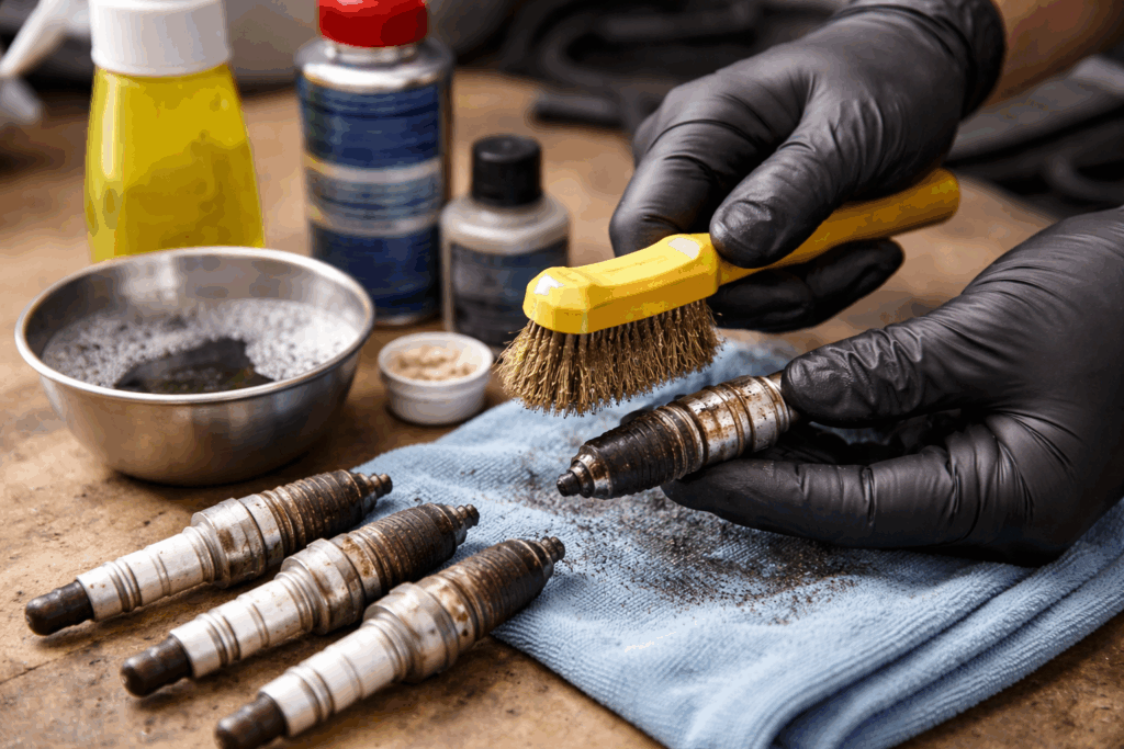 bougies auto schoonmaken